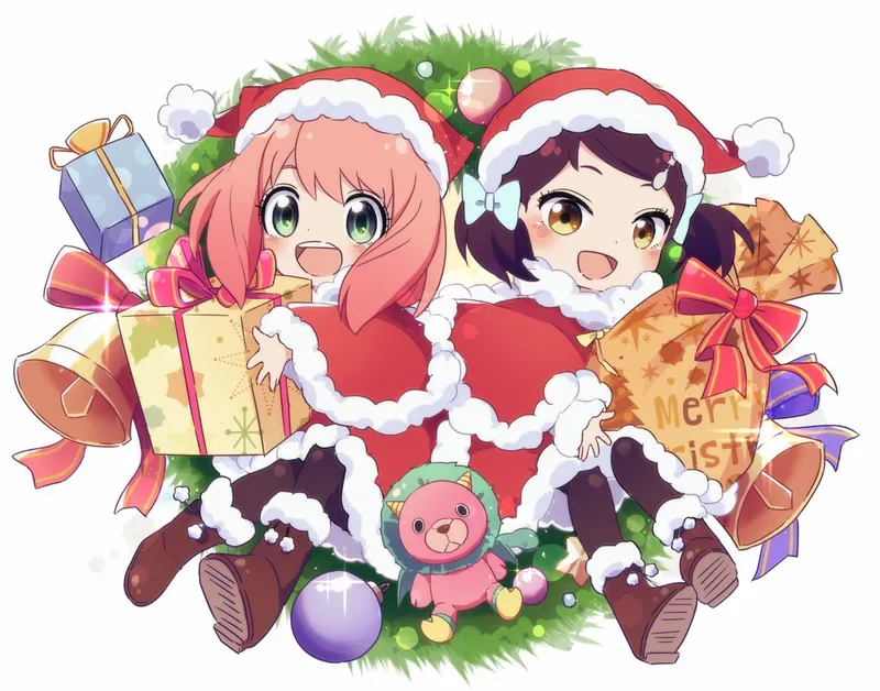 Chibi Anime Christmas rất dễ vẽ, tạo cảm hứng sáng tạo cho những người trẻ tuổi yêu hội họa.