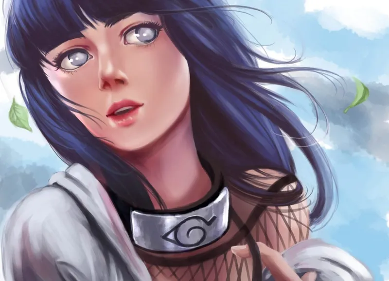 Ảnh Hinata Hyuga thể hiện sự cống hiến trong tình yêu và chiến đấu