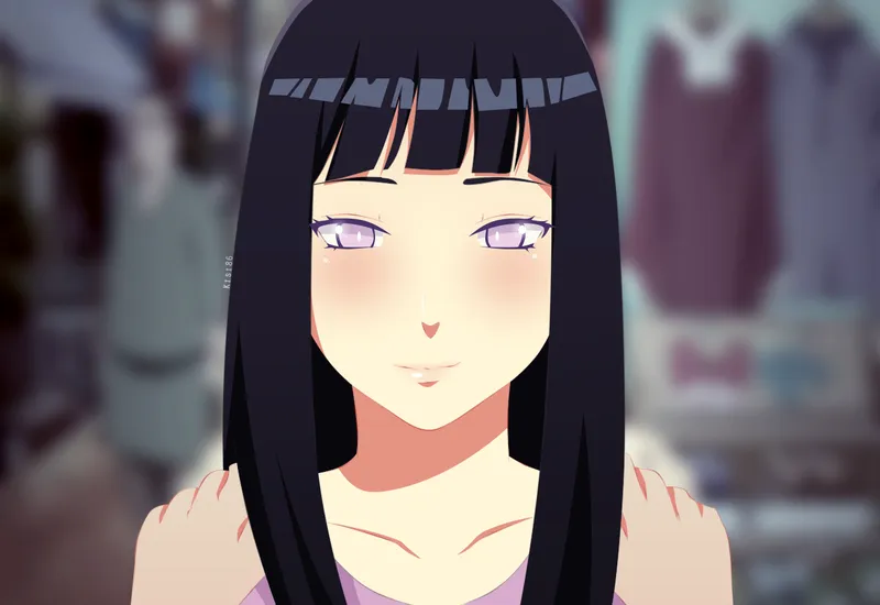 Hinata Hyuga là một nhân vật quyến rũ thông qua những bức ảnh sống động