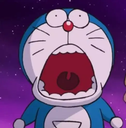 Meme mặt Doraemon hài hước cho bạn bè