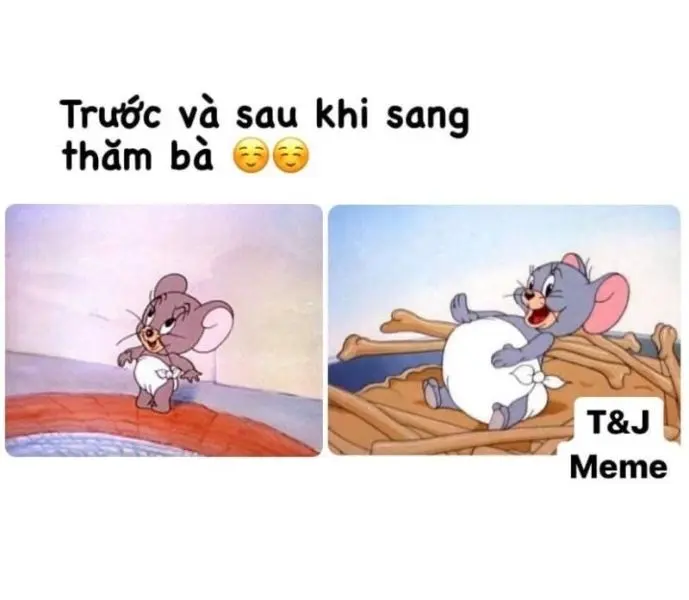 Meme đối mặt với Tom và Jerry cho các mạng xã hội