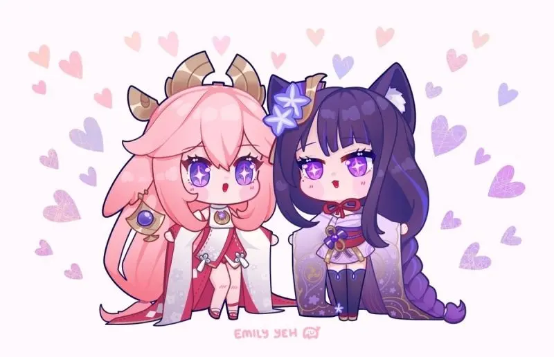 Chibi Zero Two với những biểu cảm tinh nghịch không có hai với những biểu cảm tinh nghịch 