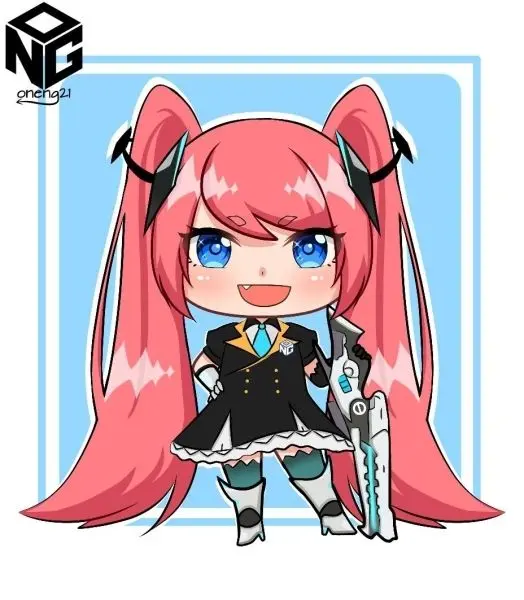 Chibi Zero hai ở vị trí nghỉ ngơi