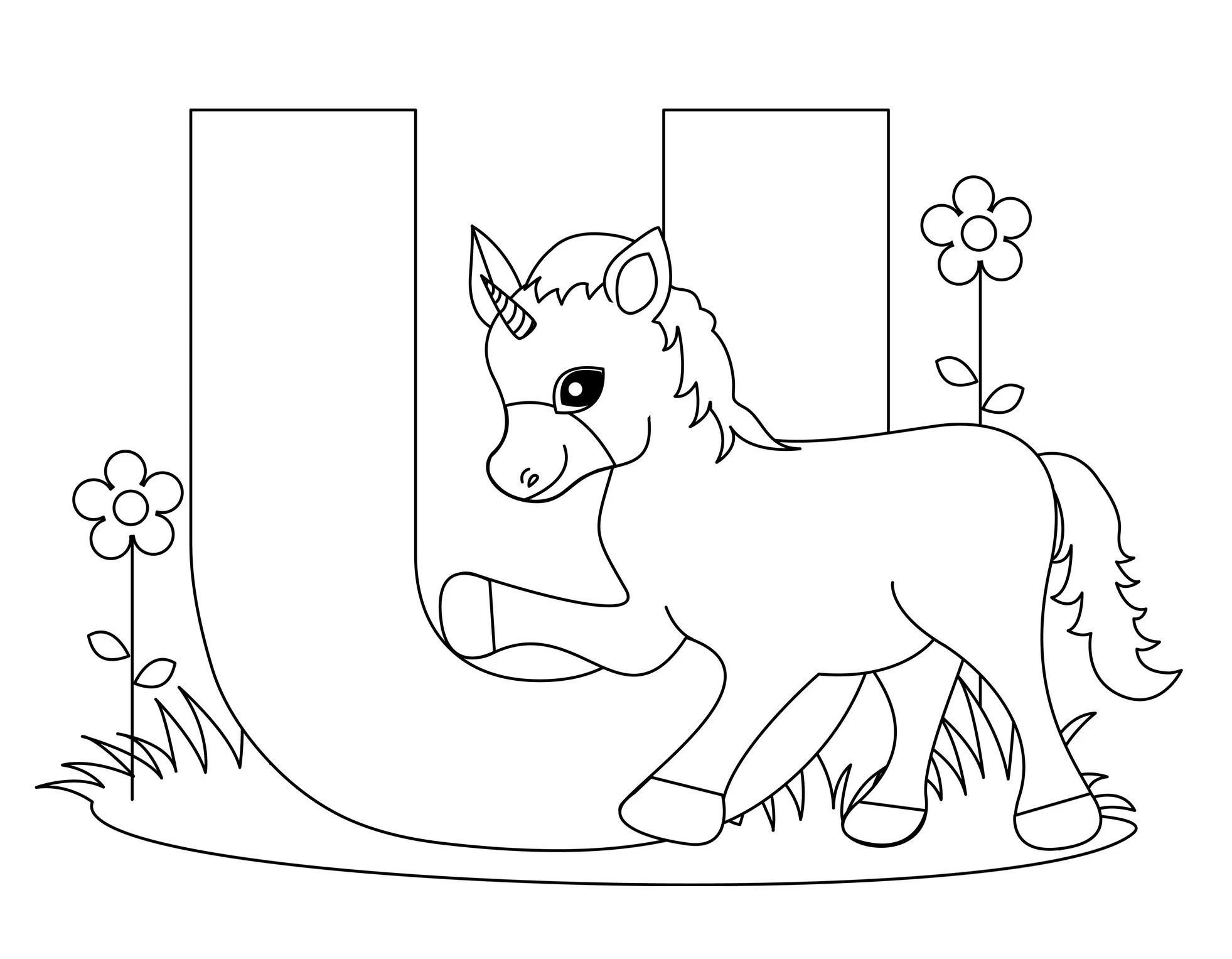 Download the free letter painting, baby will learn the alphabet every day.