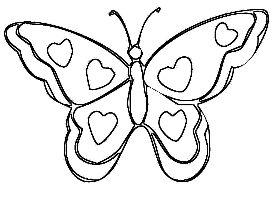 Download the free butterfly coloring painting, interesting activities for children.