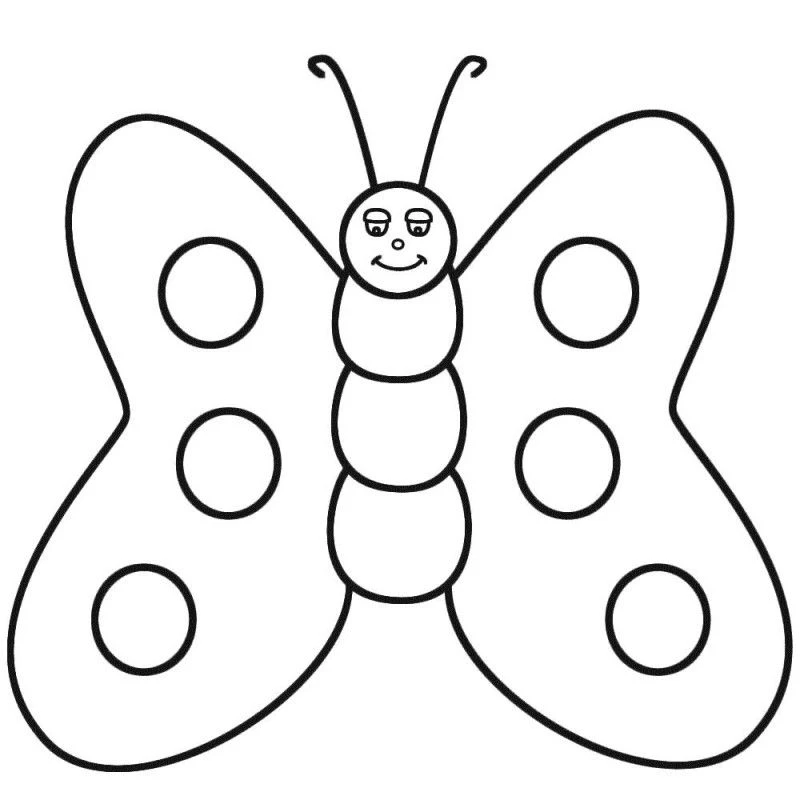 Coloring the butterfly - an interesting way for children to explore the beauty of nature.