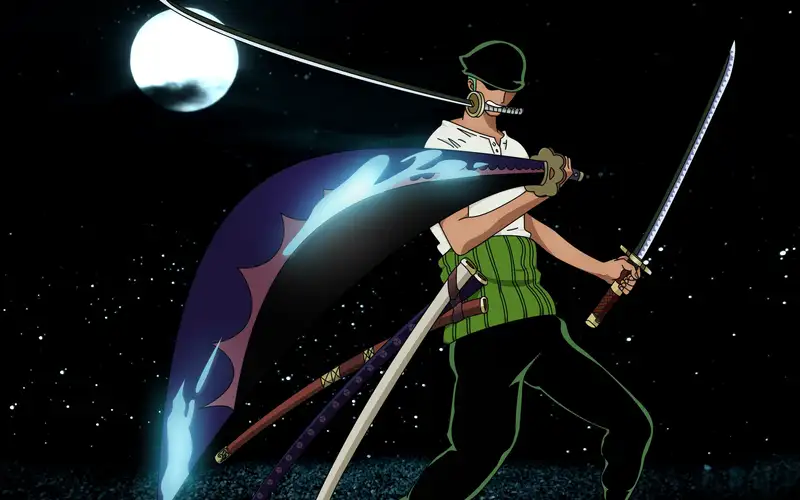 Tải xuống hình ảnh ấn tượng của Roronoa Zoro như một hình nền