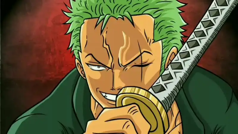 Hình ảnh độc đáo của Roronoa Zoro phù hợp với nền PC