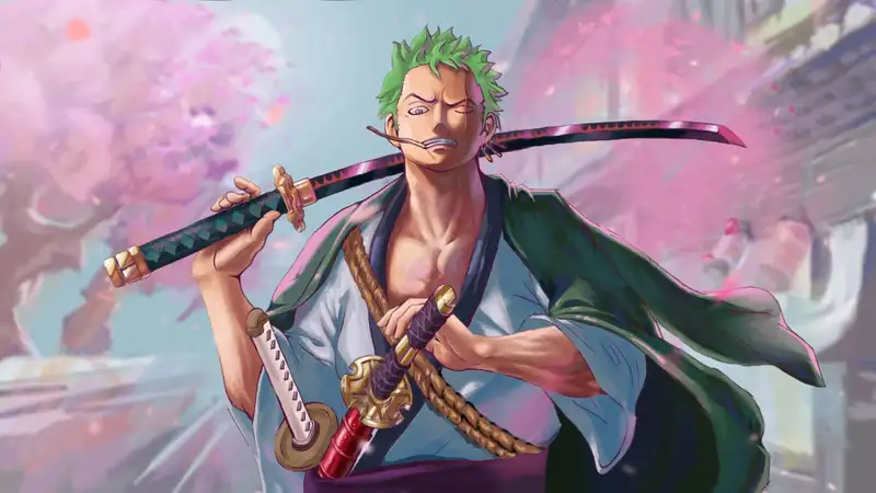 Hình ảnh của Roronoa Zoro in đậm Kiếm sĩ phương Đông