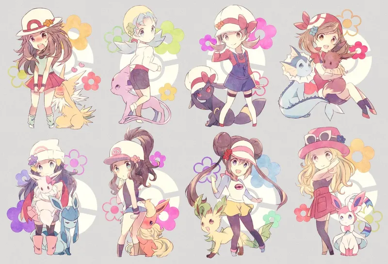 Tải xuống bộ hình ảnh Pokemon Chibi, làm nổi bật trang cá nhân của bạn.