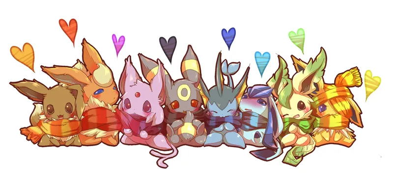 Hình ảnh Pokemon Chibi đang luyện tập trong thế giới hoạt hình.