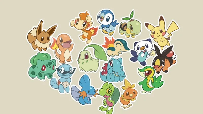 Hình ảnh Pokemon Chibi với phong cách hài hước, mọi người đều yêu thích!