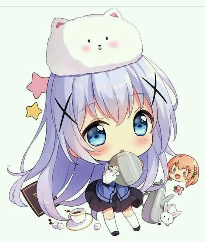 Ảnh Chibi có khuôn mặt cô đơn