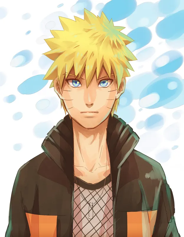 Ảnh Naruto Uzumaki thể hiện sự trưởng thành mạnh mẽ qua từng thời kỳ