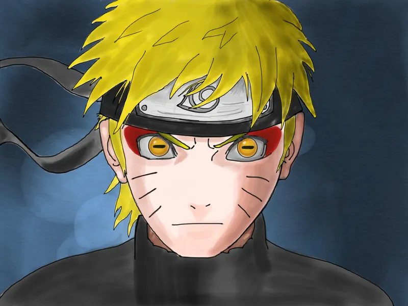 Bức ảnh Naruto Uzumaki phản ánh hình ảnh chiến binh vĩ đại không bao giờ bỏ cuộc