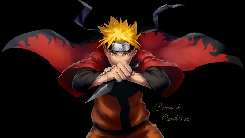 Bức ảnh Naruto Uzumaki, hình tượng bất khuất và kiên cường