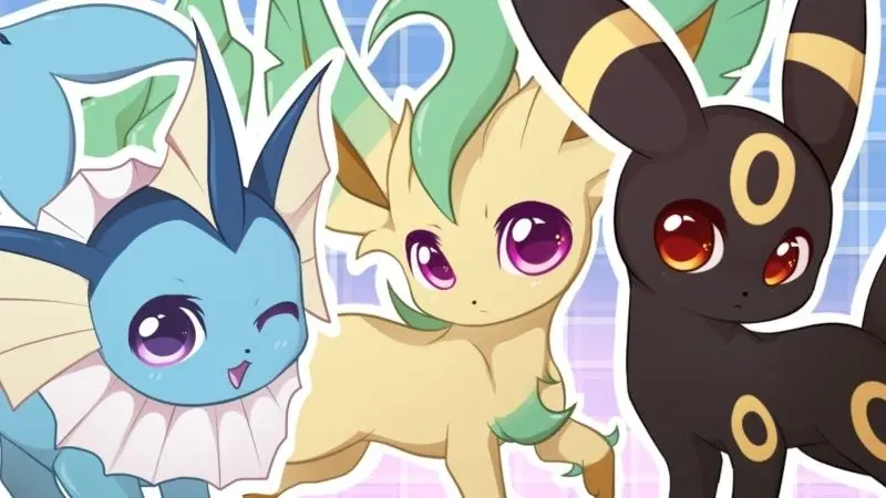 Chibi Pokemon bức ảnh dễ thương trong không gian sáng tạo