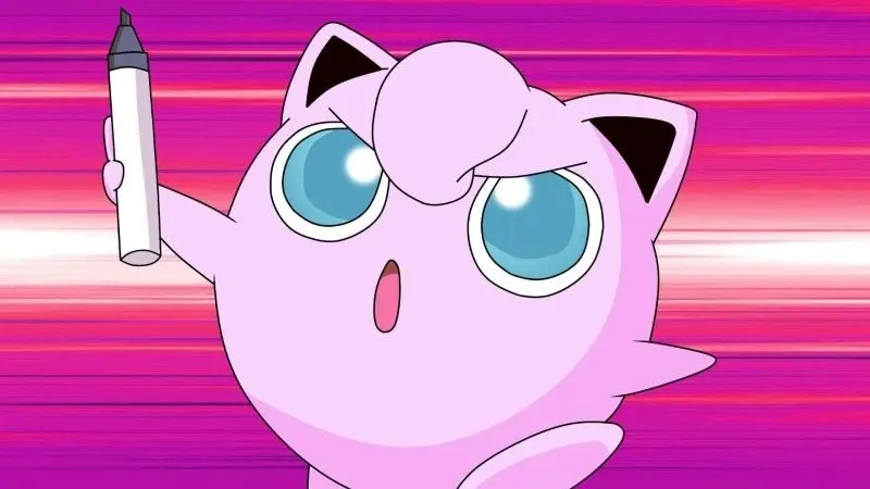 Bức ảnh dễ thương Pokemon của Jigglypuff đang làm bánh