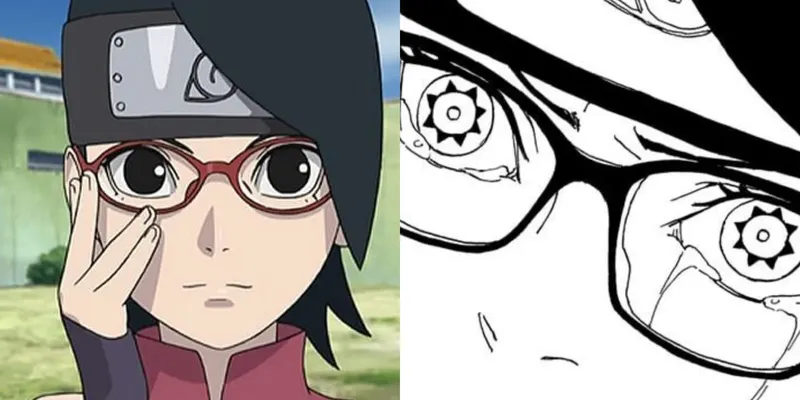 Hình ảnh Sarada Sasuke và biểu thức nội bộ đầy đủ