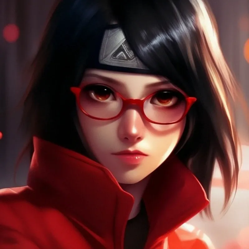 Sarada Sasuke với phong cách đặc biệt của ninja