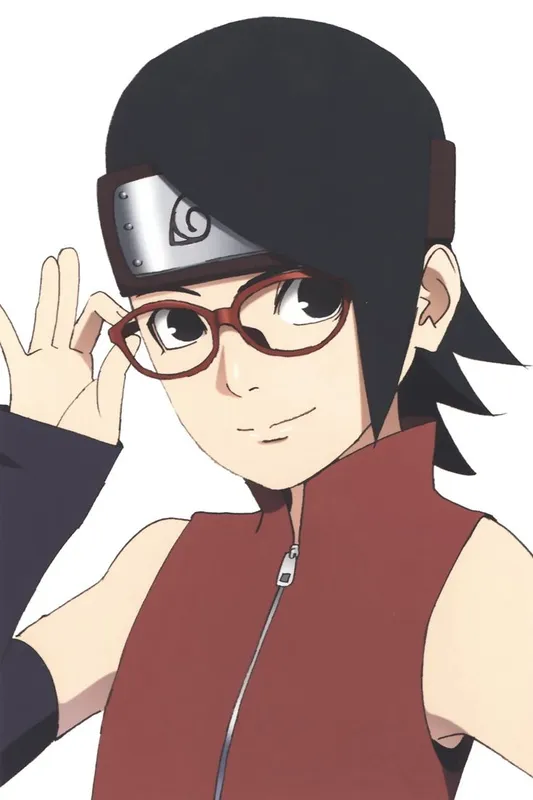 Ảnh của Sarada Sasuke tái tạo phong cách của một tài năng ninja