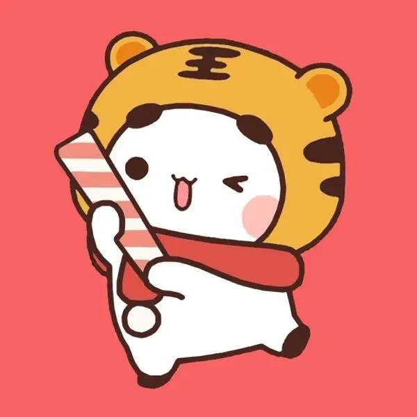 Ảnh panda chibi dễ thương, thân thiện và vui vẻ