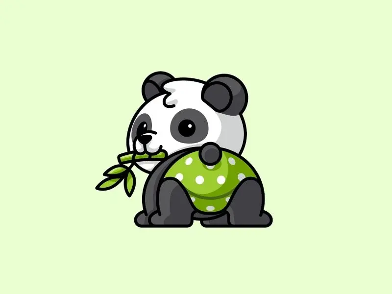 Avatar chibi panda dễ thương, mang lại niềm vui và tích cực