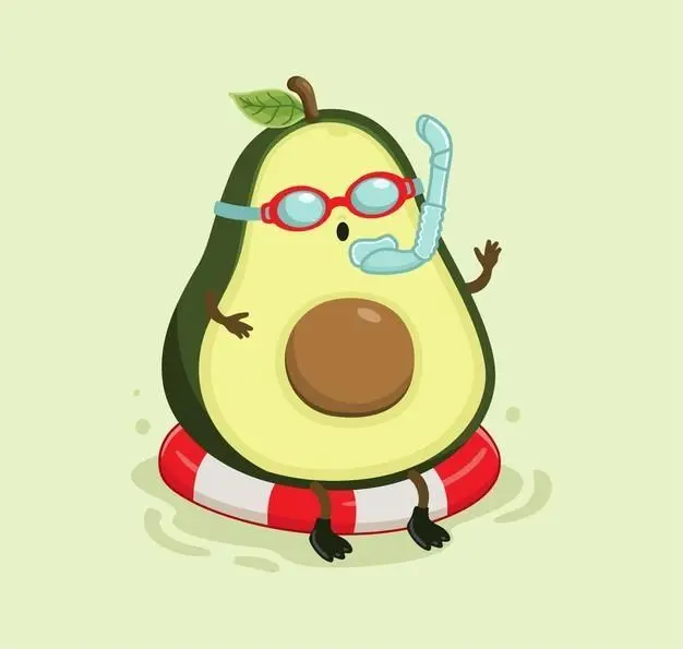 Avatar avocado dễ thương, tạo ra một cảm giác thú vị và đáng yêu