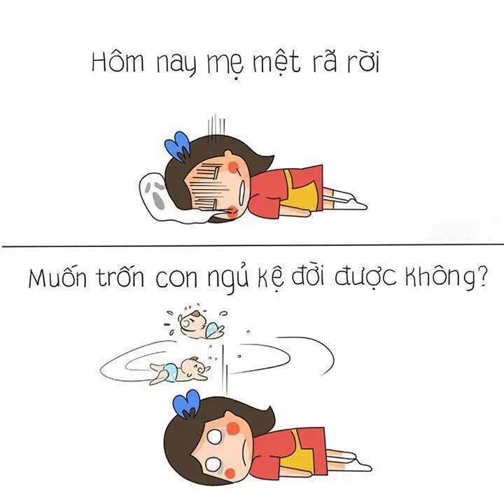 Chibi meme hài hước với biểu cảm khó