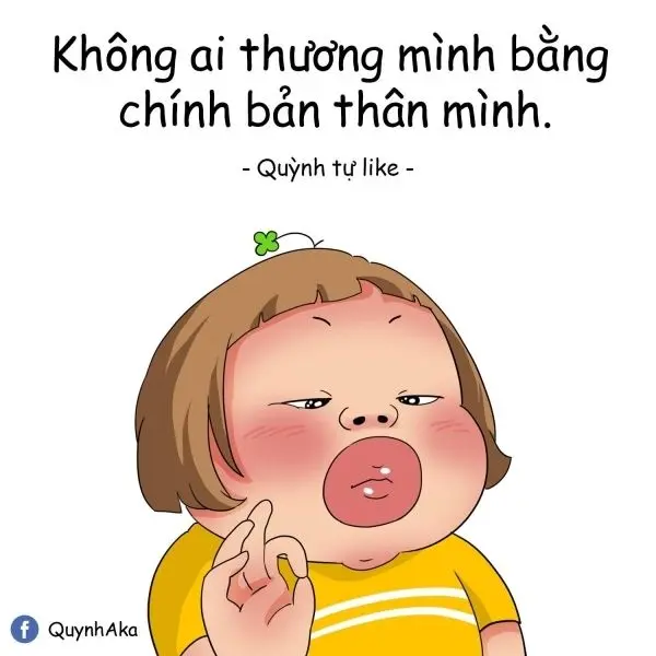 Chibi meme hài hước với đôi mắt thông minh