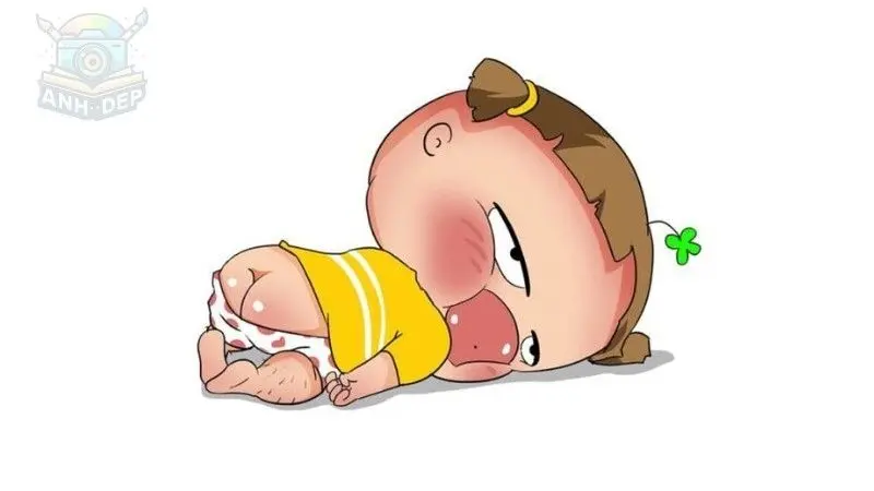 Meme chibi vui nhộn trong một nền tảng