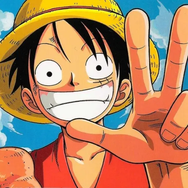 Hình nền hình đại diện dễ thương của Luffy, giúp bạn nổi bật với phong cách tinh nghịch