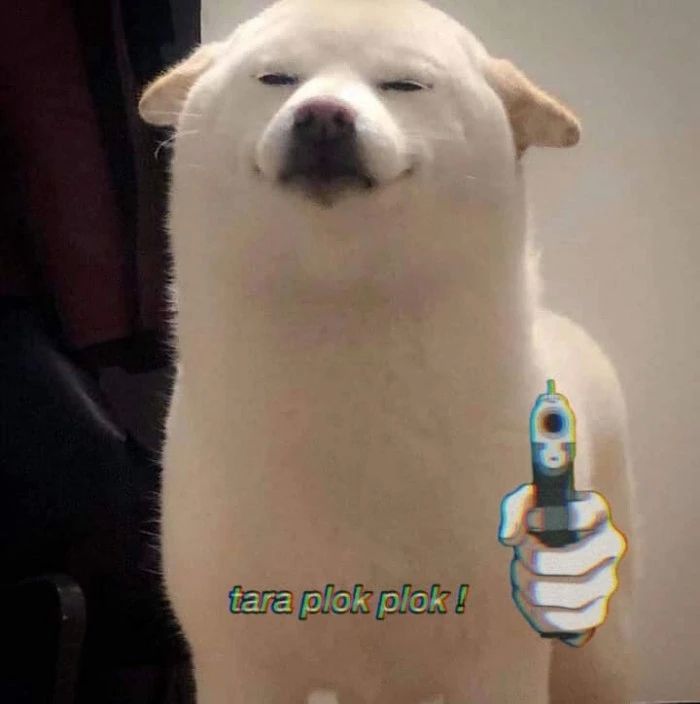 Meme Dog cười bụng