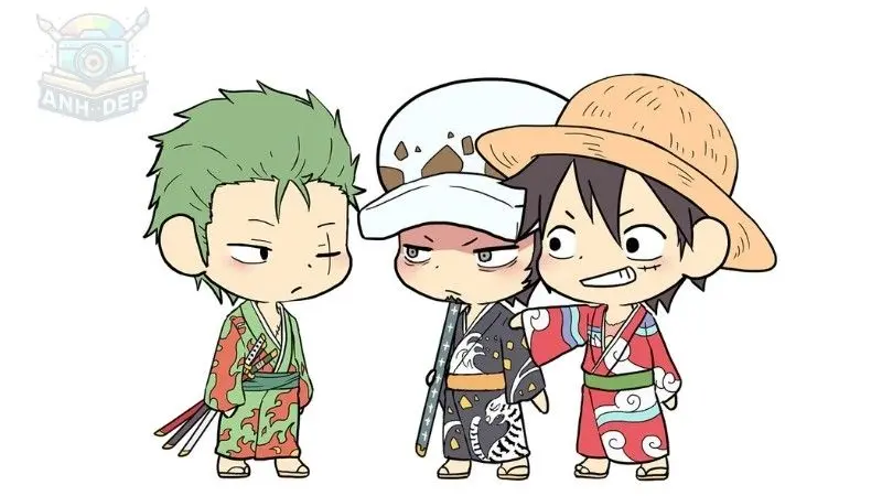 Ảnh Zoro Chibi là tuyệt vời nhất trong trang phục cướp biển