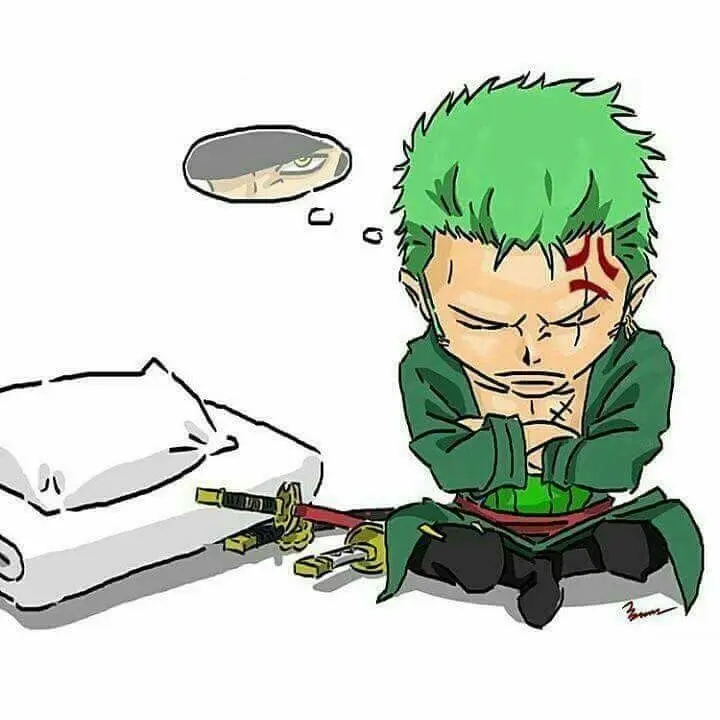 Ảnh Zoro Chibi là tuyệt vời nhất với những vết sẹo điển hình