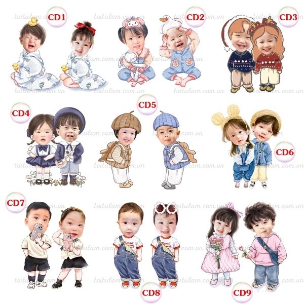 Photo Chibi Face cho cặp đôi dễ thương