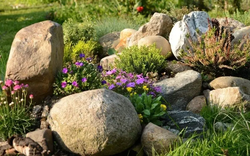 The landscape of the rockery is naturally beautiful, the symbol of Asian garden art.