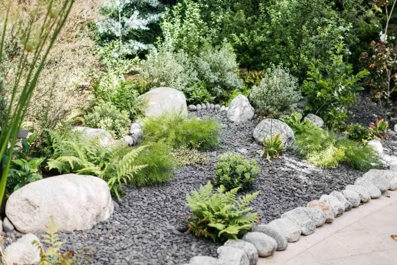 The scenery of the rockery is naturally beautiful to help connect people with nature.