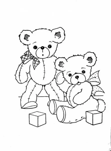 Strawberry bear color paintings will be an entertainment activity for babies to help them relax.