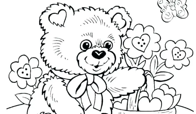 Cute strawberry bears are a great choice for those who love coloring paintings.