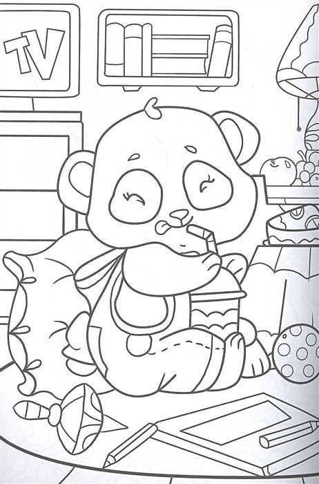 Strawberry bear coloring - Ideal coloring for children in their free time.