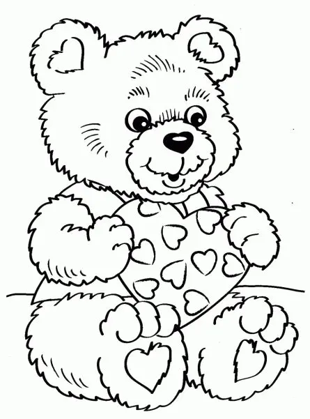 Coloring cute strawberry bears, stimulating creativity and imagination of children.