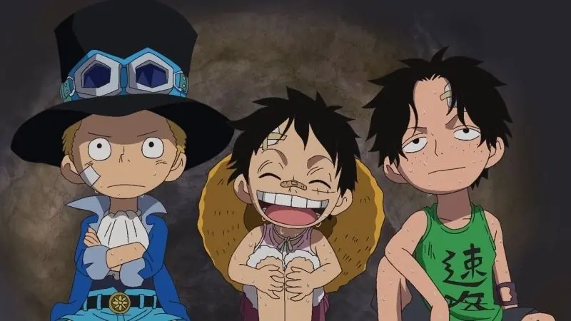 Luffy còn trẻ và yêu tự do