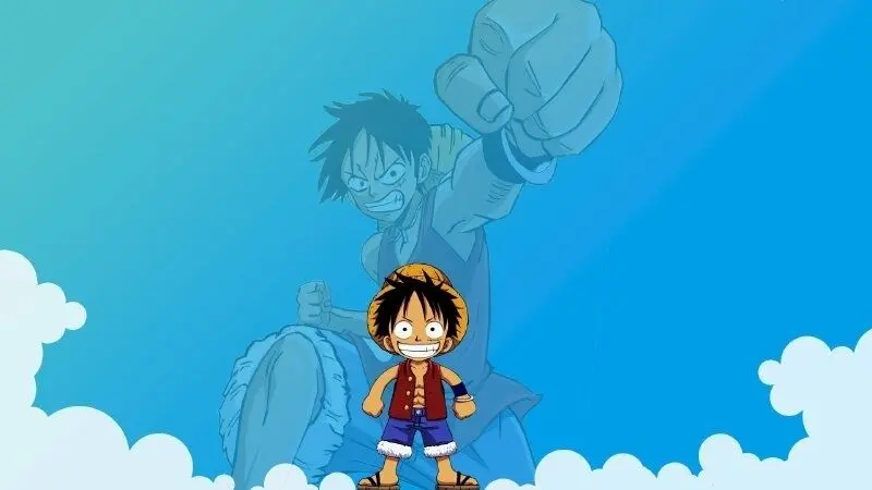 Luffy còn trẻ và mong muốn phiêu lưu trên biển