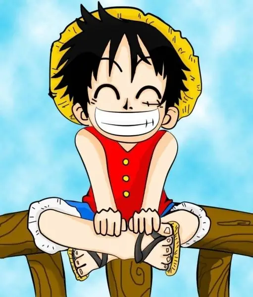 Luffy khi anh ấy còn trẻ và mong muốn không ngừng