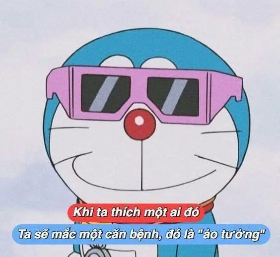 Doraemon meme cảm thấy hạnh phúc