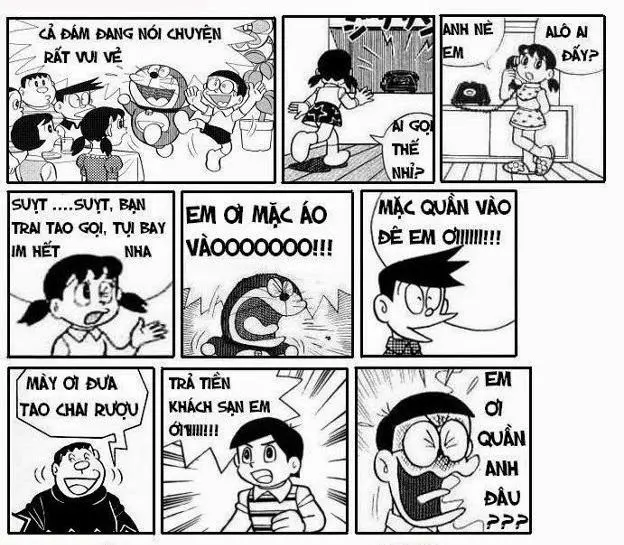 Doraemon meme với câu nói thú vị