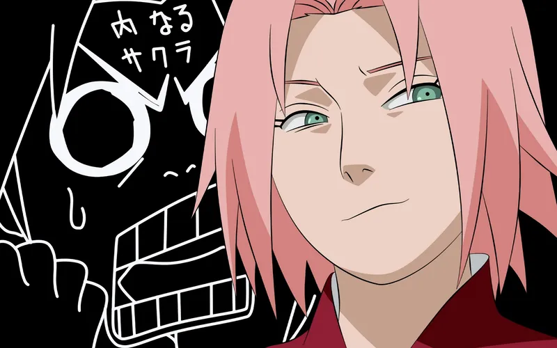 Hình ảnh của Sakura Haruno theo phong cách chiến đấu điển hình