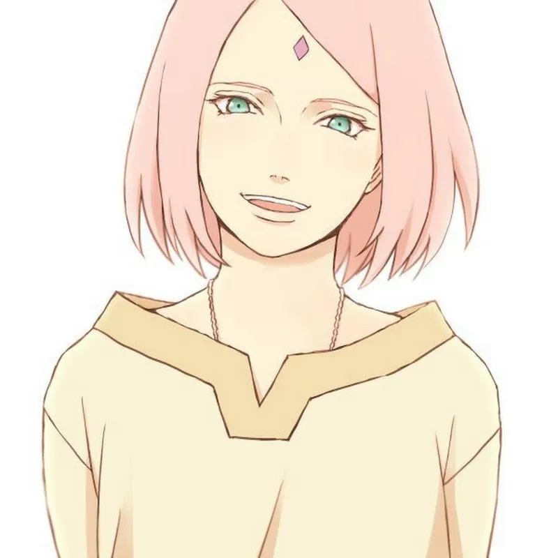 Hình ảnh của Sakura Haruno kiên cường với khuôn mặt quyết tâm