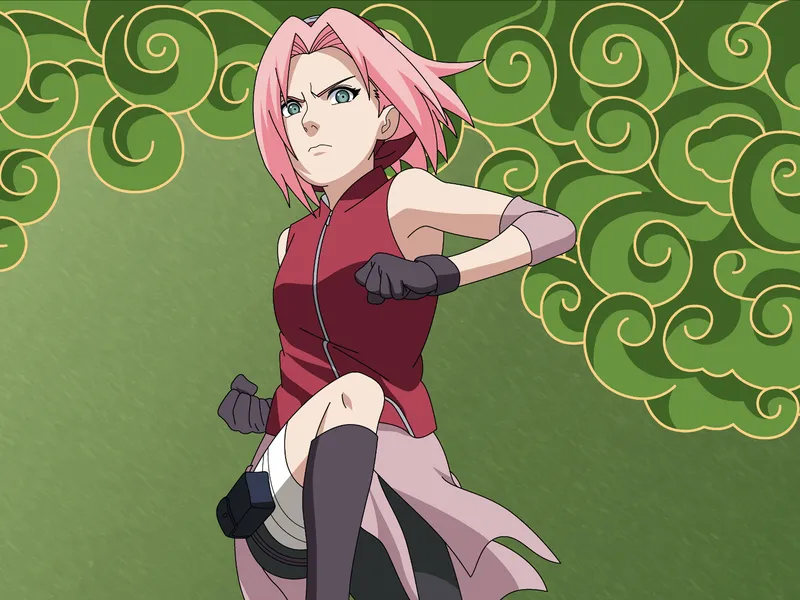 Sakura Haruno trong hình ảnh trận chiến hấp dẫn